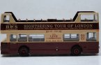 1:76 Scale Cabrio Style London Tour Double-Deck Bus Model