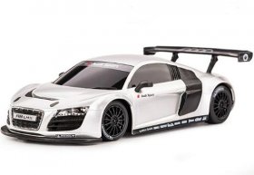 Kids 1:24 Scale White / Silver R/C Audi R8 LMS Toy