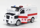 White-Red Ambulance Kids Diecast VW 9.150 ECE Armour Truck Toy