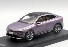 1:43 Scale Purple / Golden Diecast 2023 NIO EC6 SUV Model