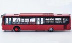 Wine Red 1:42 Scale Die-Cast YuTong City Bus Model