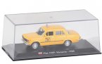 Yellow 1:43 Scale Diecast 1980 Fiat 125P Varsavia Taxi Toy