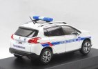 1:43 Scale Norev White Police Diecast 2013 Peugeot 2008 Model