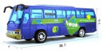 Large Scale Kids Blue / White Engineering Plastics Made Tour Bus