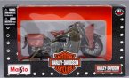 Army Green 1:18 Harley Davidson 1942 WLA FLAT HEAD Model