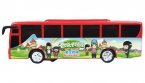 Kids White / Red / Green Plastics Electric Tour Bus Toy