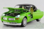 Kids 1:32 Scale Yellow / Green / Red / Black Diecast BMW Z8 Toy