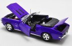 Purple Diecast 1967 Chevrolet Camaro SS 396 Convertible Model