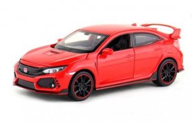 Kids Black / White / Red / Blue Diecast Honda Civic Type R Toy