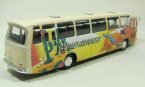 Flower Pattern SCHUCO Mercedes-Benz Singledecker Bus Model