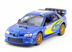 Kids Blue 1:36 Scale 2007 WRC Diecast Subaru Impreza Toy