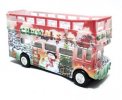 Medium Size Kids Red / Green / Blue Double Deck Tour Bus Toy