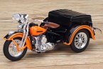 Orange / Black 1:18 Scale Diecast Harley Davidson Model