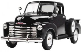 Black / Red 1:24 Welly Diecast 1953 Chevrolet 3100 Pickup Model