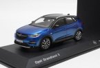 1:43 Scale Blue / White Diecast 2018 Opel Grandland X Model