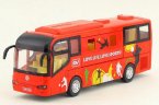 Red Kids Pull-Back Function Diecast Motor Homes Toy