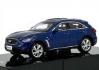 Blue 1:64 Scale Diecast Infiniti QX70 S SUV Model