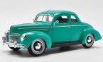 Green / Red 1:18 Maisto Diecast 1939 Ford Deluxe Coupe Model