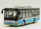 Blue 1:43 Scale Diecast Sunlong SLK6109 Beijing City Bus Model