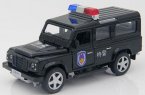 White /Black 1:32 Scale Kids Police Diecast Land Rover Defender