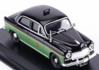 1:43 Scale Black-Green Diecast 1955 Fiat I400 Taxi Model