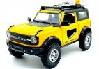 Yellow / Orange 1:24 Scale Diecast Ford Bronco SUV Toy