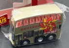 Mini Scale Golden KMB Plastic Dennis Double Decker Bus Model