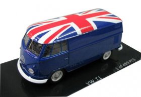 1:64 Scale KYOSHO Brand Red / White / Blue VW T1 VAN Model