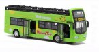 Kids 1:32 Red / Yellow / Green Sightseeing Double Decker Bus Toy