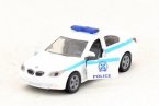 Kids SIKU White-Blue Diecast BMW Police Car Toy