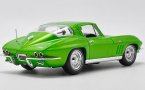 Green / Red 1:18 Maisto Diecast 1965 Chevrolet Corvette Model