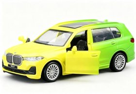 Kids 1:36 Scale Yellow-Green Diecast BMW X7 SUV Toy