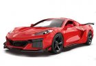 1:41 Scale Red / Yellow Kids Diecast Chevrolet Corvette Z06 Toy
