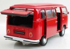 1:24 Scale WELLY Red / White 1972 VW Bus T2 Bus Model