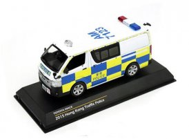 TINY 1:43 Scale Hong Kong Traffic Police Diecast Toyota HIACE