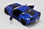 Blue / Yellow Maisto Diecast Chevrolet Corvette Z06 Model