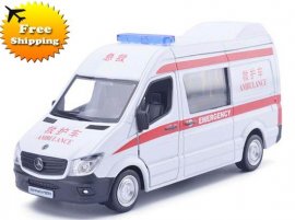 Red-White Kids 1:36 Ambulance Diecast Mercedes-Benz Sprinter