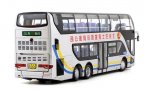 Silver 1:64 Diecast Asiastar JS 6130SHJ Double Decker Bus Model