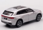 1:64 Scale Silver / Blue Diecast 2021 Geely Xingyue L SUV Model