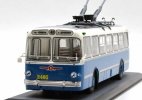 Blue / Green 1:43 Scale Diecast ZiU-5 Trolley Bus Model