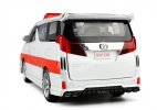 White-Red 1:32 Kids Ambulance Diecast Toyota Alphard MPV Toy