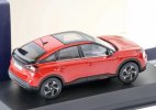 Red / Silver 1:43 Scale NOREV Diecast 2010 Citroen C4 Model