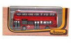 1:76 Scale Red CMNL Enviro400H First London Double Decker Bus