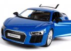 Blue / Gray 1:24 Scale Maisto Diecast Audi R8 V10 Plus Model