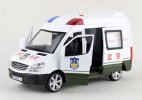 1:32 Scale Kids Police White Diecast Mercedes Benz Sprinter Toy