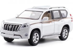 1:32 Black / White 2016 Diecast Toyota Land Cruiser Prado Toy