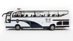 1:50 Scale White Police Bus Theme Five Opening Doors Bus Toy