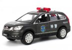 1:32 Kids White / Black Police Theme Diecast Honda CR-V Toy