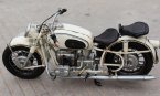 Handmade White Medium Scale Vintage Tinplate 1967 BMW R60-2