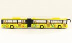 Kids Red / Yellow / Blue Diecast Articulated Bus Toy